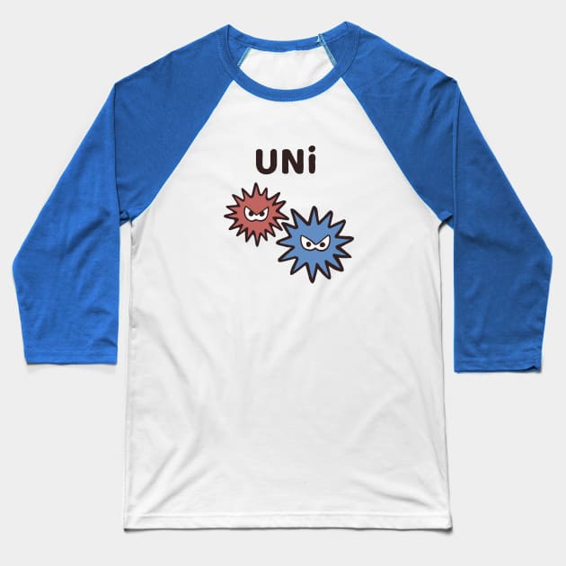 UNI - Cryptic Nihongo - Cartoon Sea Urchins with Japanese Baseball T-Shirt by zueniverse